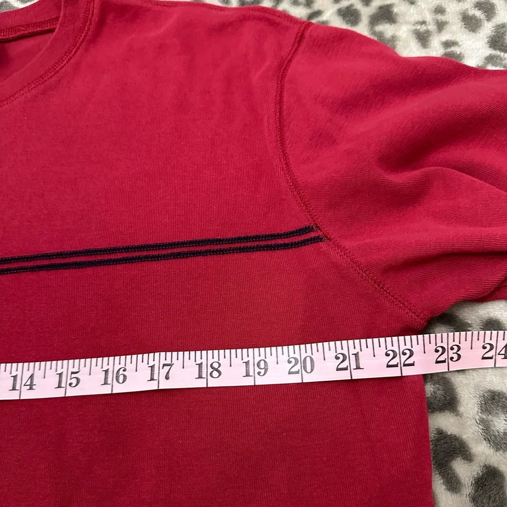 Y2K Gap Factory Store Long Sleeve Chest Stripe Tee in Red Size Large Men’s - Picture 11 of 15
